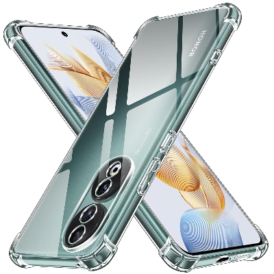 Picture of Back Cover For Honor 90 5G Perfect Fitting Hybrid Edge To Edge Bumper Protection Transparent Back Cover For Honor 90 5G - Transparent