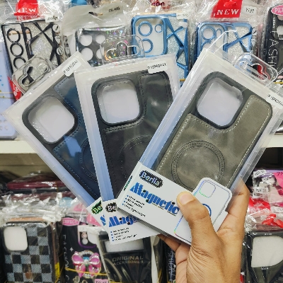 Picture of Luxury quality magnetic leather case for iPhone 15 pro max