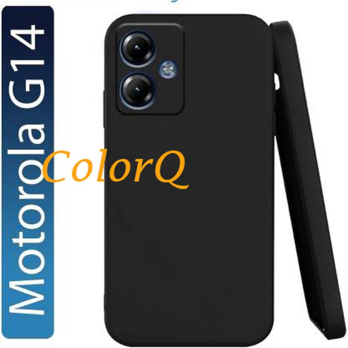 Picture of For Motorola Moto G14 New Generation Luxury Liquid Silicone Designed Soft Gel Rubber Back Case