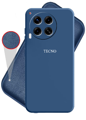 Picture of For Tecno Camon 30 Luxury Shockproof Camera Protective Liquid Soft Silicone Case Back Cover