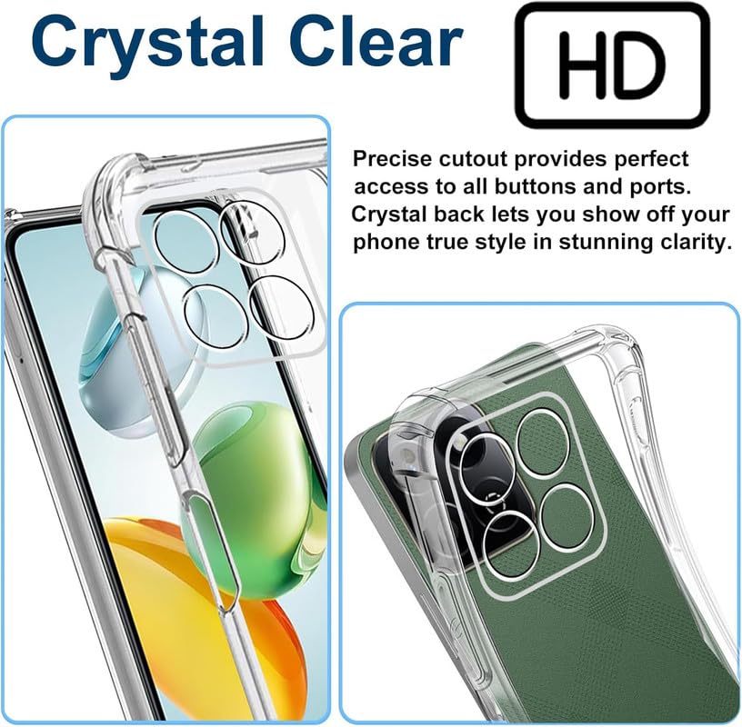 Picture of For Huawei Honor 200 Smart X7C HonorX7C Honor200Smart Case Soft Silicone Clear Back Cover Shockproof Transparent Phone Cases