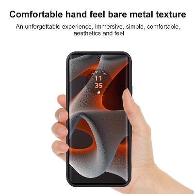 Picture of Back Cover case for [Moto Edge 50 Neo] [Ultra-Thin] [Slim Fit] Soft Silicon Back Cover Case Flexible TPU Matte Finish Coating Light Protective - Black