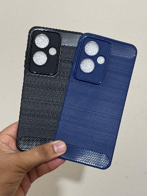 Picture of Symphony Helio40 Back Cover Premium Silicone Soft Case With Carbon Fiber Texture Design Official Symphony Helio 40 Back Case Helio 40 Back Cover Symphony-Helio40