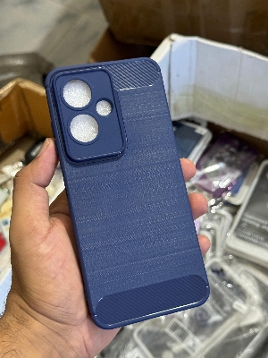 Picture of Symphony Helio40 Back Cover Premium Silicone Soft Case With Carbon Fiber Texture Design Official Symphony Helio 40 Back Case Helio 40 Back Cover Symphony-Helio40
