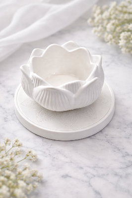 Picture of 01 set  Lotus shaped indoor planter with tray