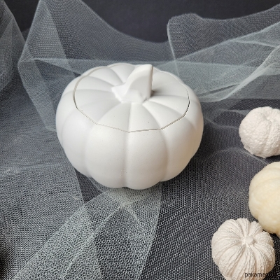 Picture of Home decorative concrete made pumpkin/jewellery box/candle holder /home decor/gift item/office table decor/living room decor. good looking showpiece