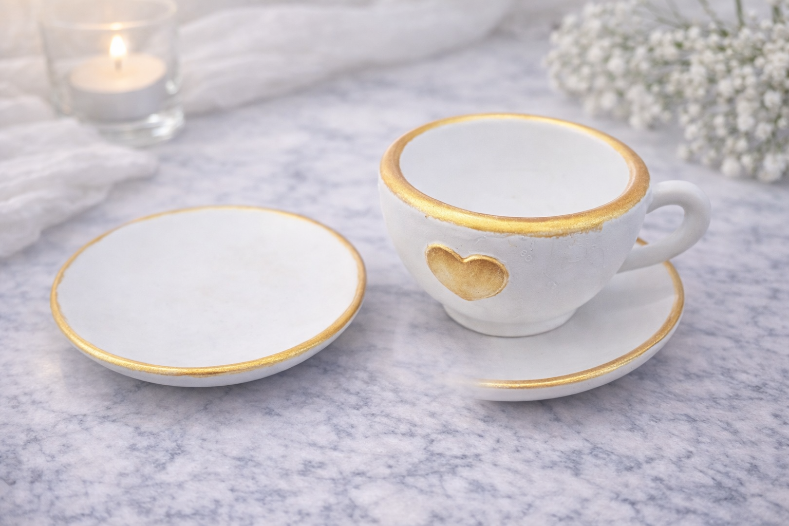Picture of Handmade Candle Cup for Valentine Home Office Garden Wedding