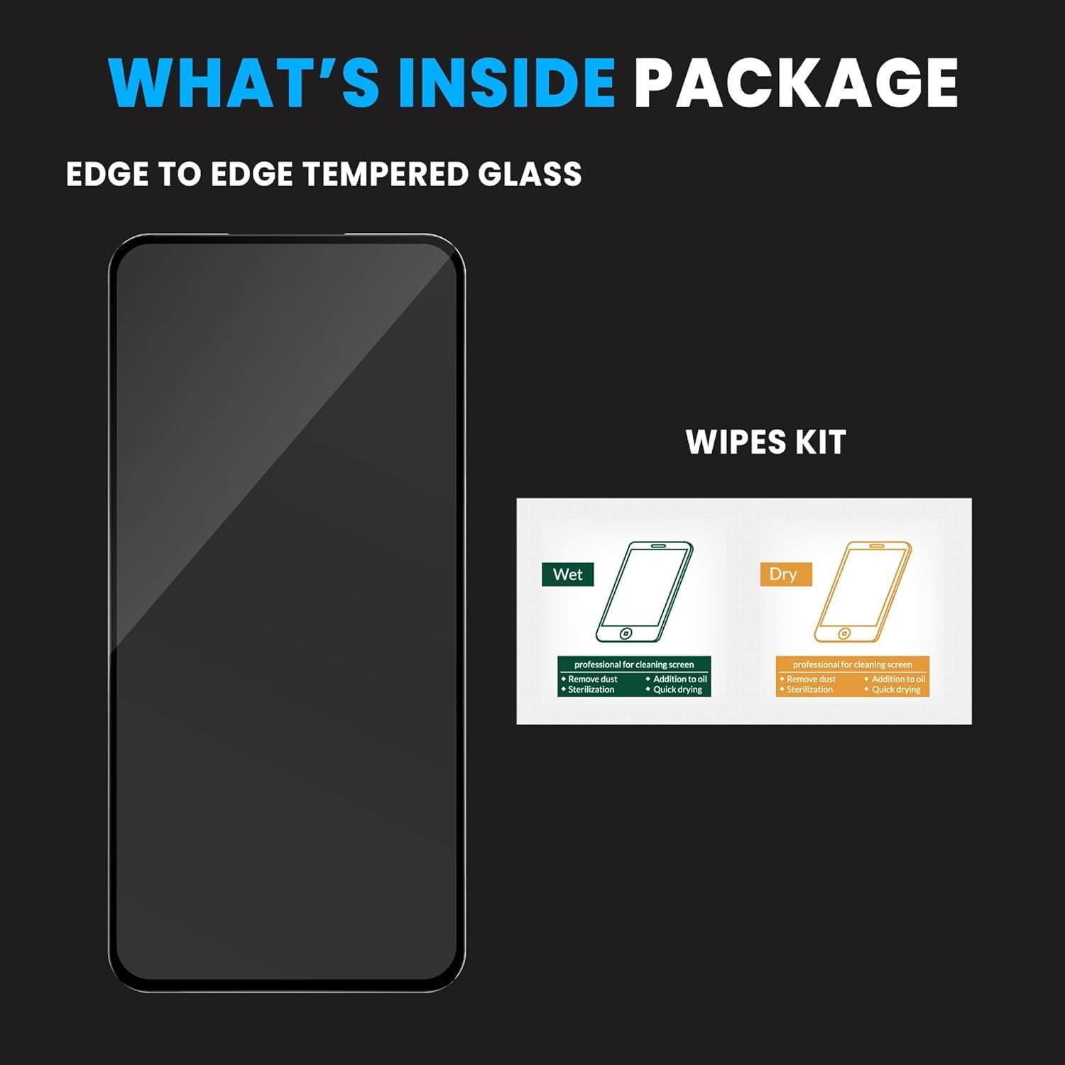 Picture of Tempered Glass Screen Protector Compatible for OnePlus 13s / 13S 5G with Edge to Edge Coverage and Easy Self Installation kit (OnePlus 13s 5G)