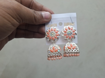 Picture of Earrings Jhumka Earrings Jewellery Ornaments Stud Earrings For Women