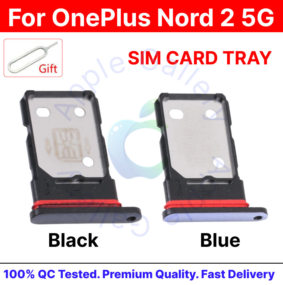 Picture of For Oneplus Nord 2 5G Sim Tray Micro SD Card Slot with Sim Ejector Pin Replacement Parts