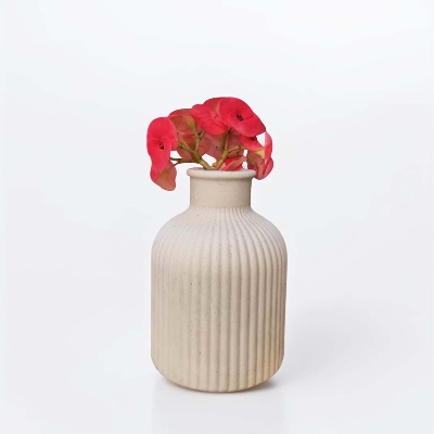 Picture of 1 Piece Dragon Egg White Cement Tube/vase/pen holder/tree/plant indoor or outdoor home decor