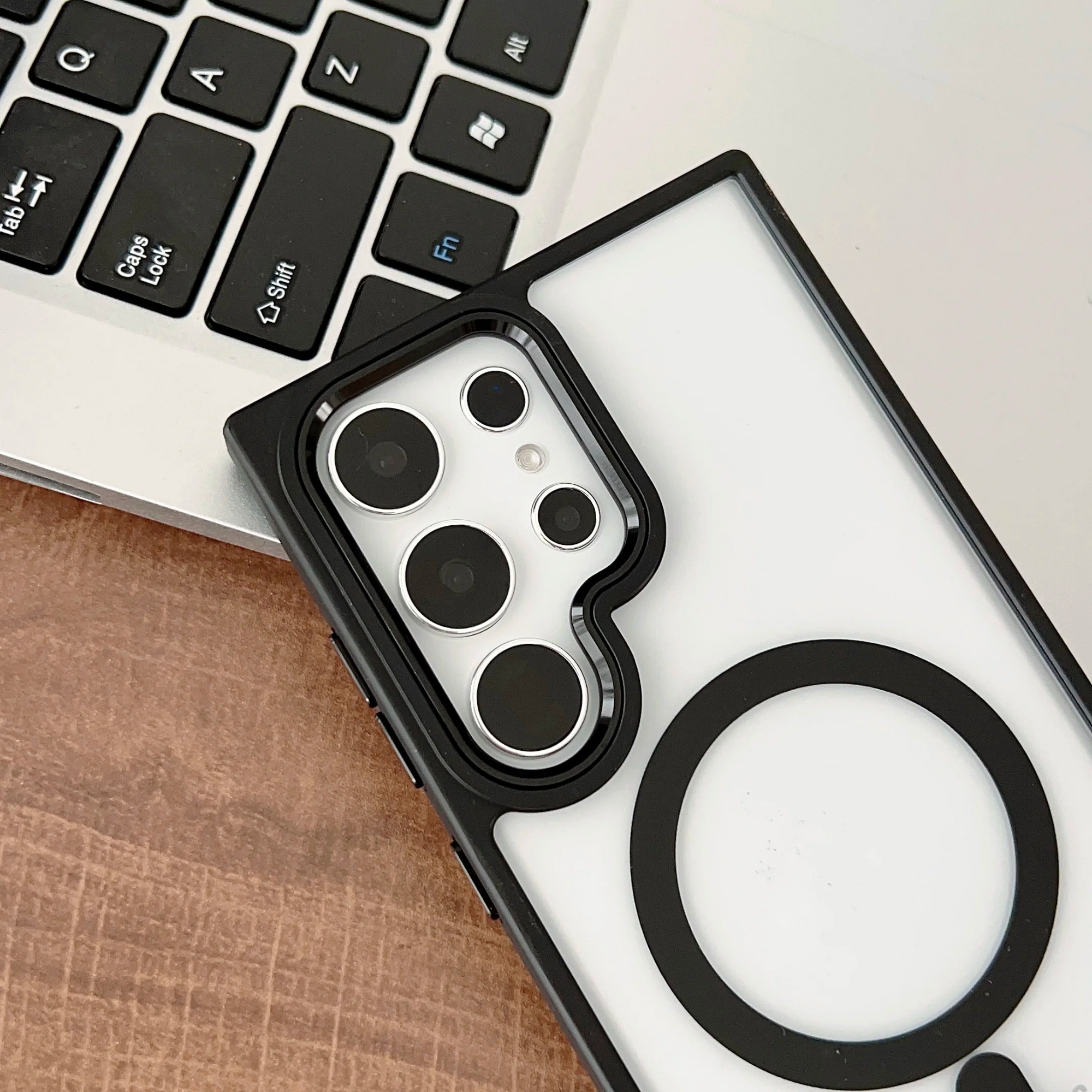 Picture of Magsafe For Samsung Galaxy S22 S23 S24 S23 PLUS S25 S25 PLUS S24FE  S23FE S23 ULTRA S22 ULTRA S23 ULTRA S24 Ultra S25 ULTRA  Magnetic Clear Case Wireless Charging Shockproof Cover Magnetic Phone Case Compatible with Magsafe Transparent Back Cover