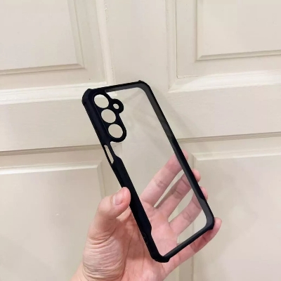 Picture of Samsung Galaxy A16 4G/5G Back Cover Transparent Black Premium Quality Phone Case