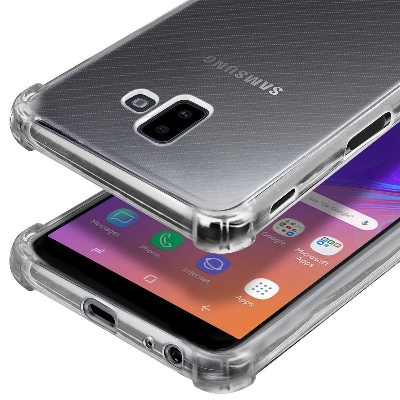 Picture of Cover Case Transparent for Samsung Galaxy J6 Plus|Four Corners Protection|Camera Protection Back Cover Case for Samsung Galaxy J6 Plus -Transparent