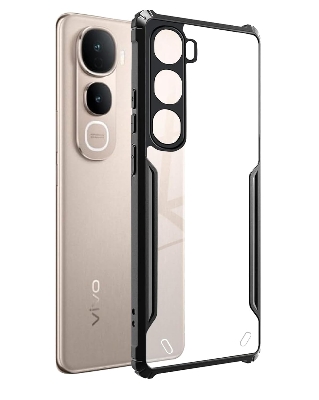 Picture of SPAZY CASE® Vivo Y400 Pro Back Cover | Transparent Crystal Clear Hard PC Back Case with TPU Bumper, Drop Protection Case Cover for Vivo Y400 Pro