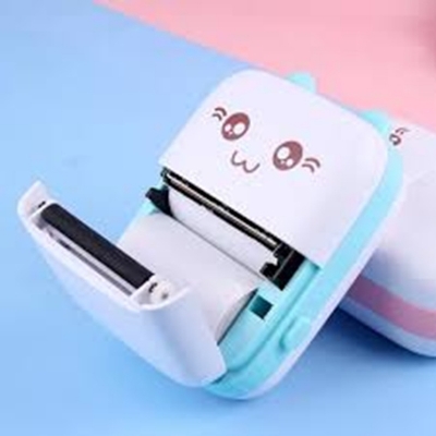 Picture of Thermal Mini Printer Label Sticker Printer Notes Printer Mobile Thermal Photo Printer Rechargeable Bluetooth Pocket Printer