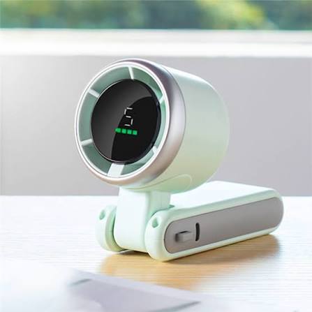 Picture of 5 Speed Portable Handheld Mini Fan Rechargeable Digital Display Turbo Cooling Pocket Fan