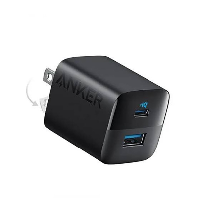 Picture of Anker 323 33W Dual Port Foldable Wall Charger Adapter -Black