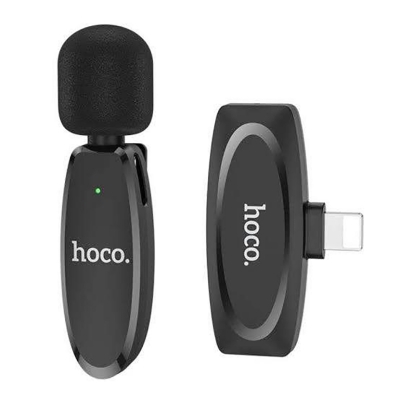 Picture of Hoco L15 Lavalier Wireless Microphone iPhone -Black