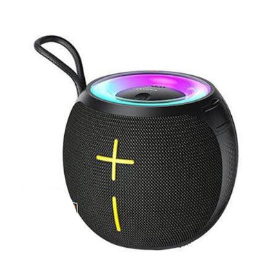 Picture of Awei KA19 Portable Bluetooth Speaker 12w Extra high power Phantom lighting TWS interconnected surround sound effect speakers for home outdoors -Black