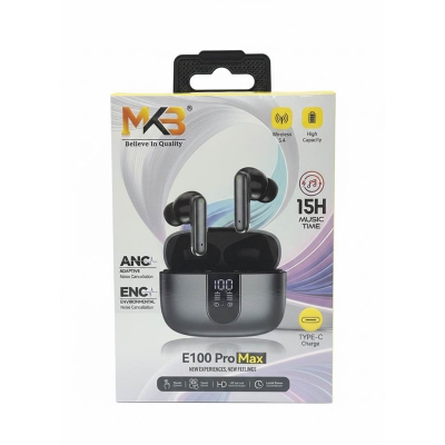 Picture of MKB E100 Pro Max ANC+ENC True Wirless Blutooth Earbuds -Black