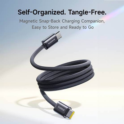 Picture of Baseus PD Cable Dynamic Series 4 For Iphone 15 16 Macbook Samsung Pixel 100w Fast Charging Type-c to Type-c Cable 1M