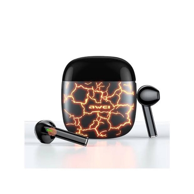 Picture of AWEI T28 Pro TWS Bass Low Latency RGB Gaming Earbuds -Black