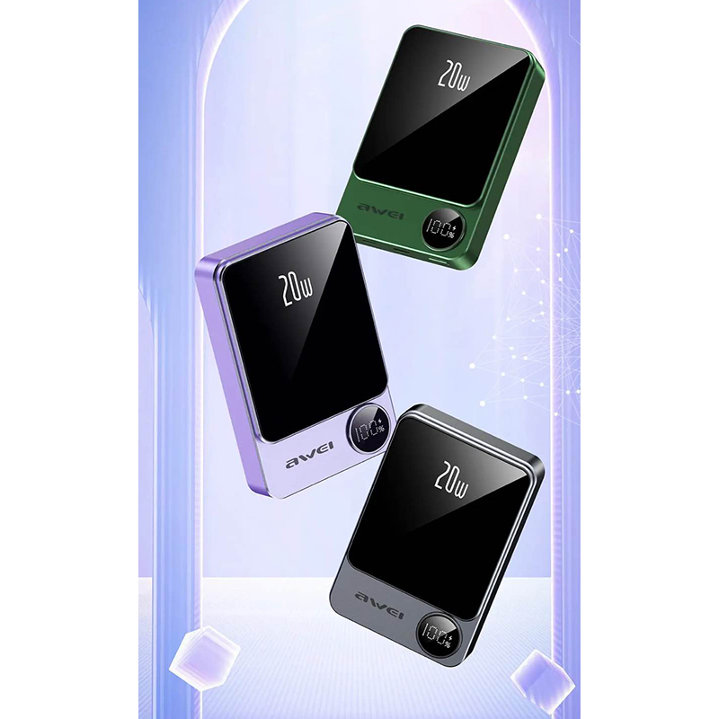 Picture of Awei P39K 10000mah 20W PD Wireless Magnetic PowerBank -Black