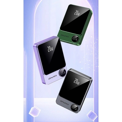 Picture of Awei P39K 10000mah 20W PD Wireless Magnetic PowerBank -Black