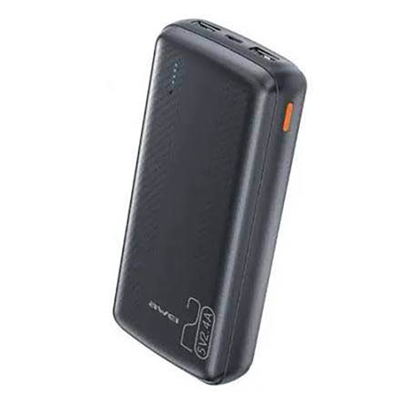 Picture of Awei P19K 20000mAh 2.4A Slim Powerbank -Black