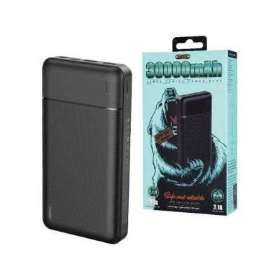 Picture of Remax RPP 167 30000MAh Lango Series Power Bank 2.1A POWER BANK 3 INPUTS 2 OUTPUTS LED INDICATOR -Black