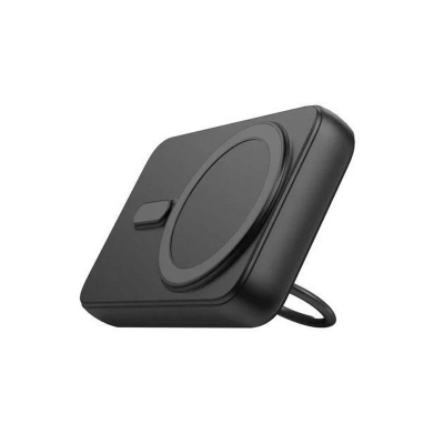 Picture of Joyroom JR-W050 20W 10000mah Magnetic Wireless Power Bank with Ring Holder -Black
