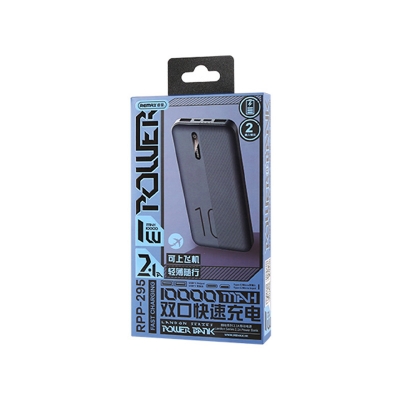 Picture of Remax RPP-295 10000mAh London Series Fast Charging Power Bank -Black