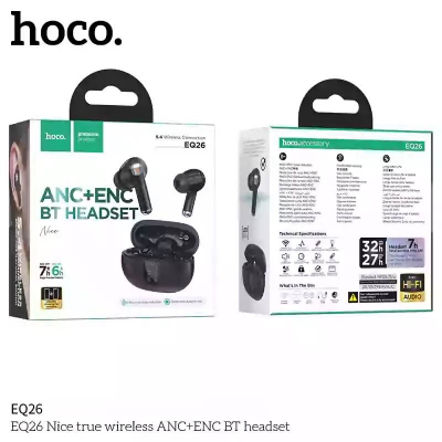 Picture of Hoco EQ26 Nice true wireless ANC+ENC BT headset Earbuds -Black