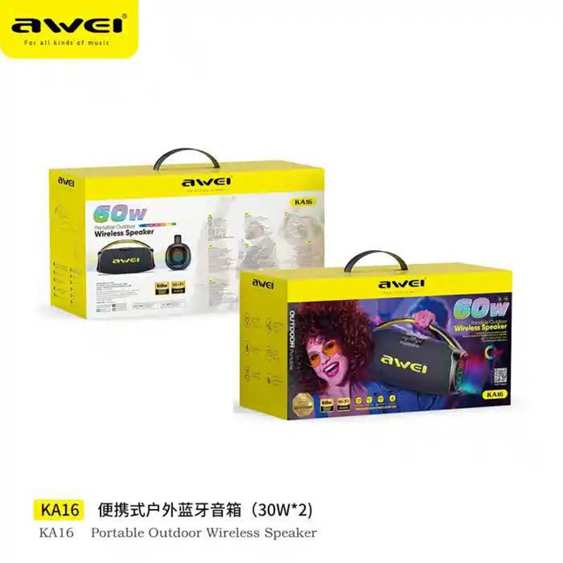 Picture of Awei KA16 Wireless 60W Bluetooth Speaker -Black