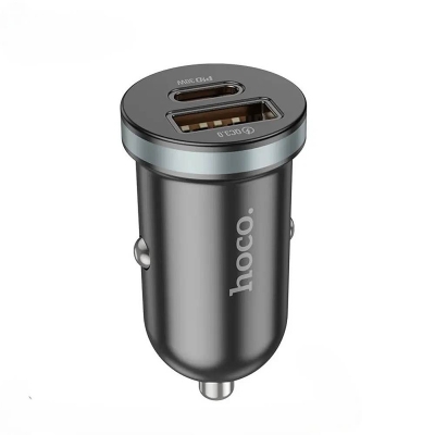 Picture of Hoco DZ19 PD30W+QC3.0 Dual Port Car Charger -Black