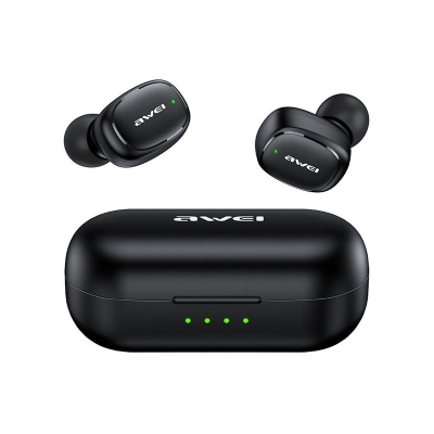 Picture of AWEI T13 Pro Bluetooth Earphones Wireless Waterproof Touch Earbuds Hifi Sound Quality -Black