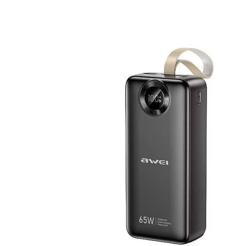 Picture of Awei PA-34 30000mah 65w Large Capacity/Rechargable Mobile & laptop -Black