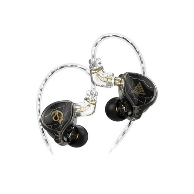 Picture of QKZ × HBB 10mm Titanium-Coated Diaphragm Driver HiFi In-Ear Earphones with mic -Black