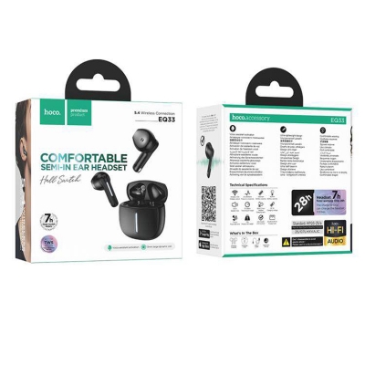 Picture of Hoco EQ33 Gem True Wireless Bluetooth Earphone (Black) -Black