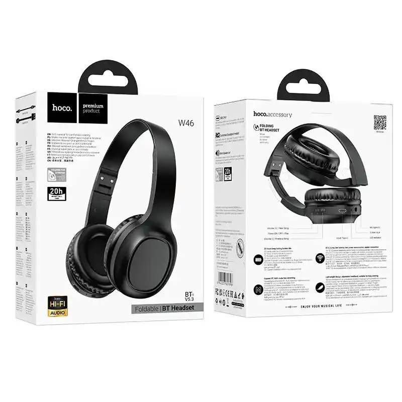 Picture of Hoco W46 Folding Bluetooth Headphone -Black