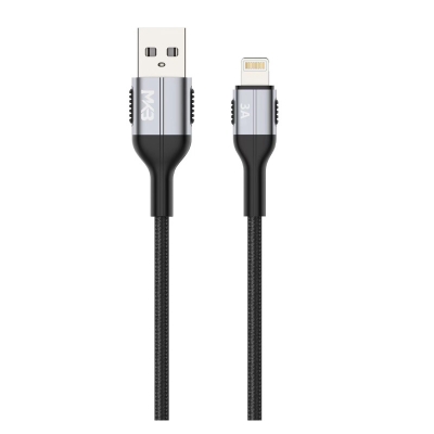 Picture of MKB USB -LIGHTNING /3A FAST Cafule cable/ metal -Black