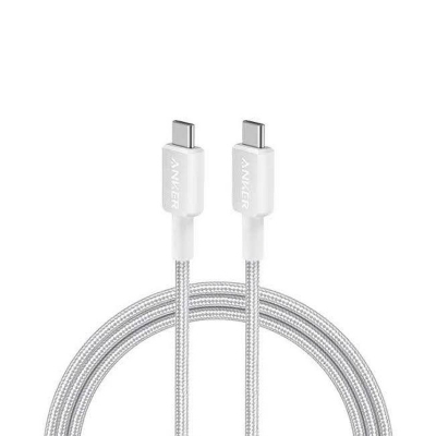 Picture of Anker 322 3ft Nylon Braided USB-C to USB-C Data Cable -White