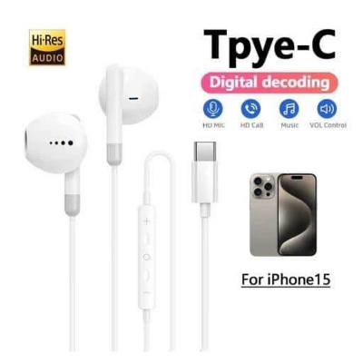 Picture of MKB M802 primium Earphone Type c All phone support -White