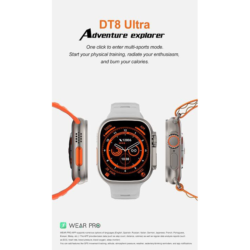 Picture of DT NO.1 DT8ultra Smart watch - AM Gadget -Black