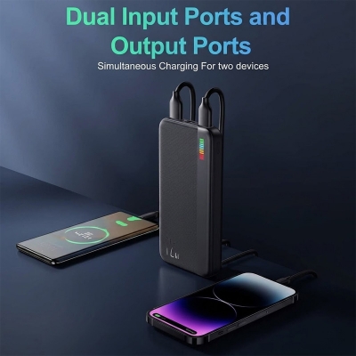 Picture of JR-T016/17/18 Dazzling Series 12W Power Bank 10000mAh 20000mAh 30000mAh -White