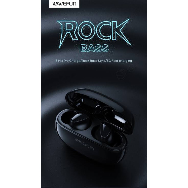 Picture of Wavefun Rock Super Bass TWS Earbuds -Black