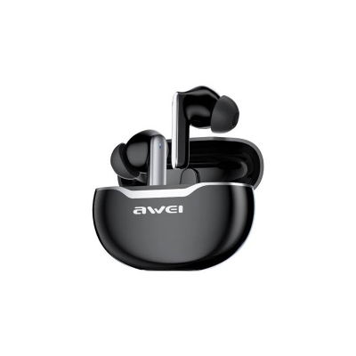 Picture of Awei T50 TWS Truly Wireless Gaming Bluetooth Earbuds - Black -Black