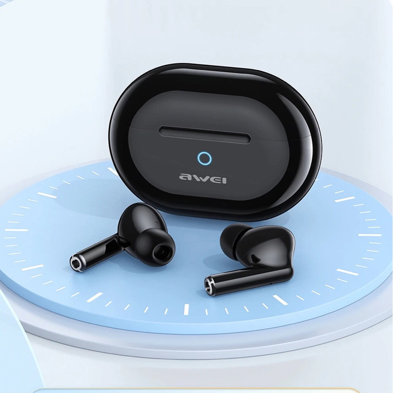 Picture of AWEI T61 Wireless Bluetooth Noise Cancelling Earbuds -Black