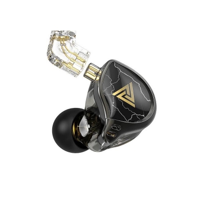 Picture of QKZ × HBB 10mm Titanium-Coated Diaphragm Driver HiFi In-Ear Earphones with mic -Black